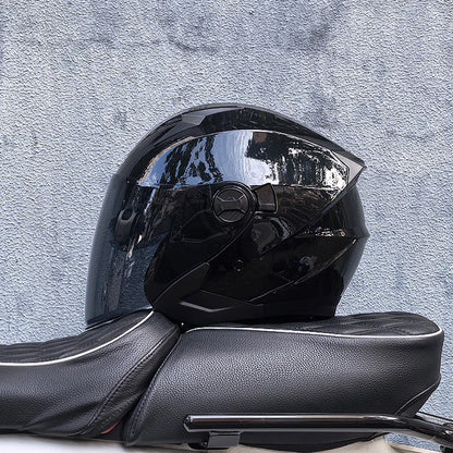ORZ-705 Latest High Quality Motorcycle Helmet Half Covering Dual Lens Cascos para Motos Male Female Couple Capacetes de Moto