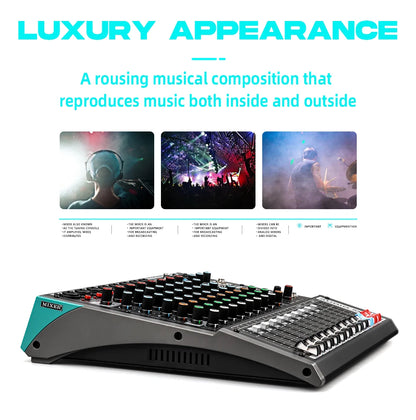 TKLBLS L12 mixer Professional 12 channel USB DJ PC 99 DSP effect  Bluetooth 48V party performance