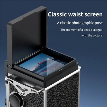 BNVN-Retro Camera Dual Lens Design Function Manual Joystick Operation HD Infrared Night Vision Nostalgic Portable
