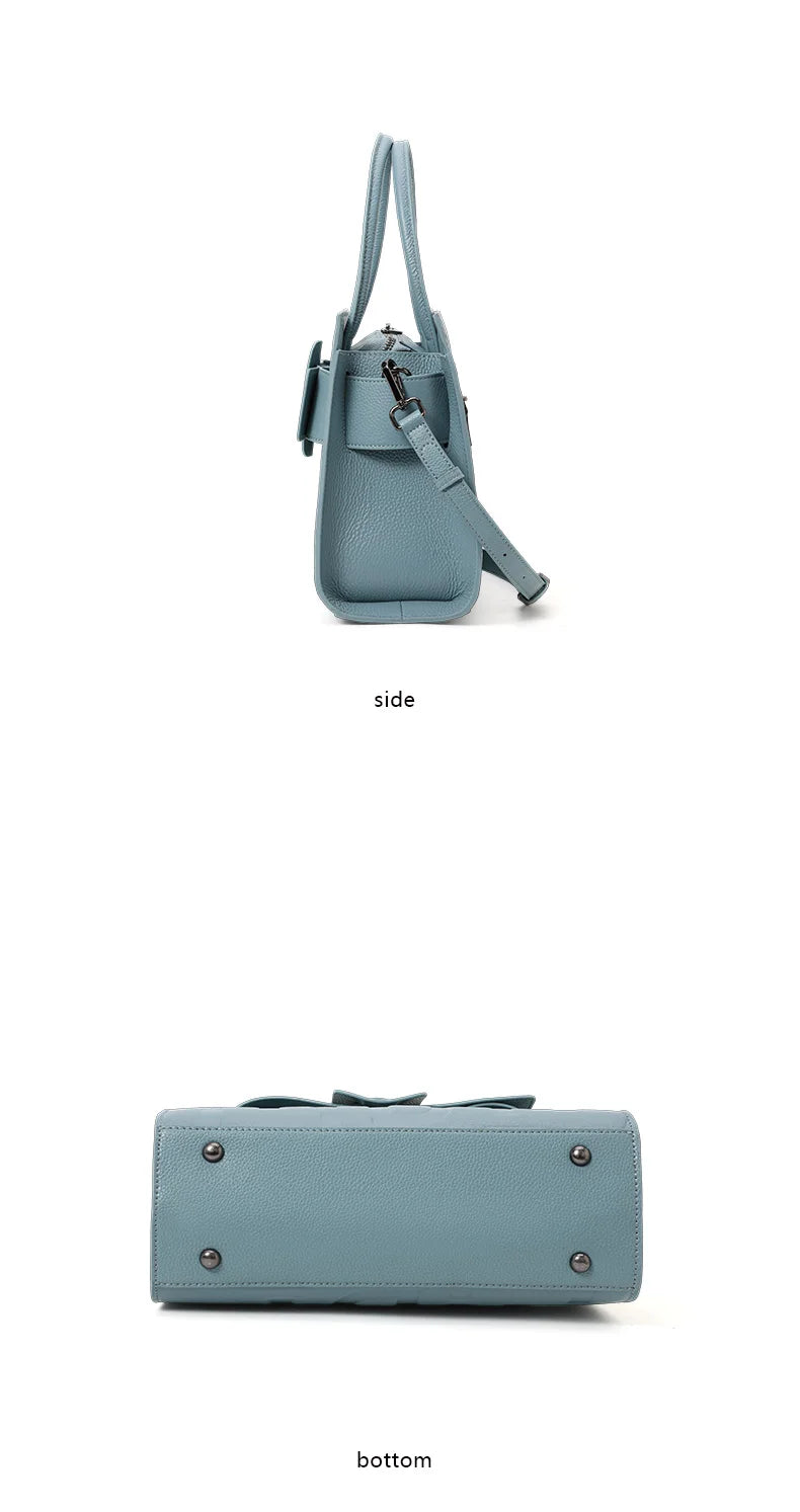 Genuine Leather Letter Bag for Women, Handbag and Crossbody Bag, 2025 New Trendy Women's Bag, Elegant and High-End Motorcycle Bag