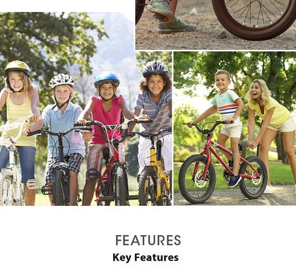 Youth Mountain Bike 16/20 Inch Children's Bicycle for Boys And Girls 6-12 Years Old Student Pedal Bike with Adjustable Frame