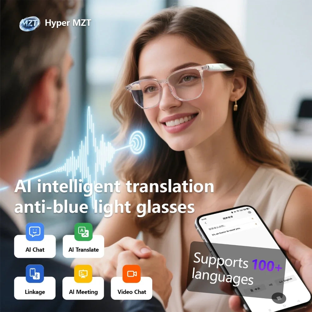 GS03 Upgrade Smart Glasses With Camera Video Recording AI Photo Recognition Bluetooth Call Translation Voice Assistant Glasses