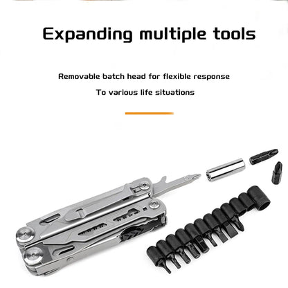 Outdoor Camping Multi Tools Folding Survival Gear Plier Knife Wire Stripper Outdoor Mini Portable Hand Tools Knife, Scissors