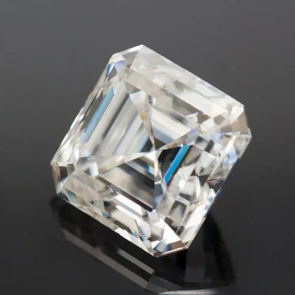 Moissanite Stone Asscher Cut D Color VVS1 Gemstone Lab Grown Diamond for Advanced Jewelry Making Materials with  Certificate