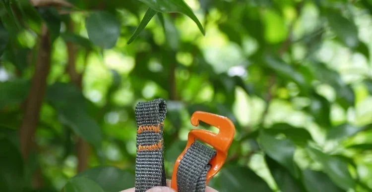 Camping Outdoor Travel Equipment Durable Quick Release Luggage Strap with Stainless Steel Buckle Hook Release Type Gear