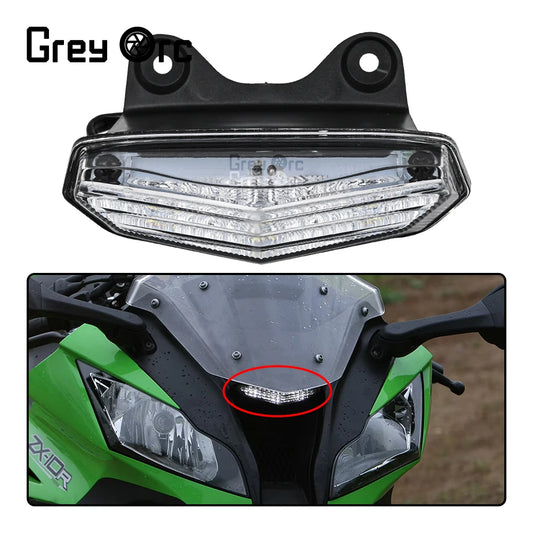 Motorcycle Accessories LED Front Center Marker Pilot Headlight For KAWASAKI NINJA ZX-10R ZX10R 2011-2015 2014 Headlamp Fog Lamp