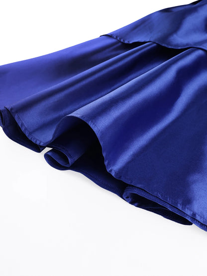 Women Elegant Shiny One Shoulder Ruffle Layered Christmas Party Dresses Date Out Birthday Wedding Guest Event Occasion Gowns New