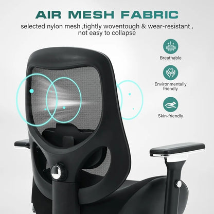 750lbs Big and Tall Office Chair with Wide Thick Seat Cushion for Heavy People Ergonomic Computer Mesh Desk Chairs, Customized