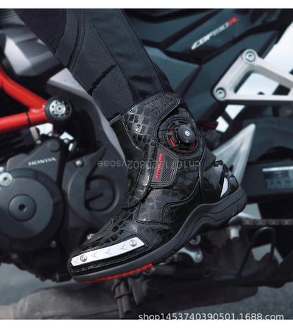 Motorcycle Boots Racing Off-road Shoes Breathable Non-slip High-top Motorcycle Professional Waterproof Mountain Bike Boots