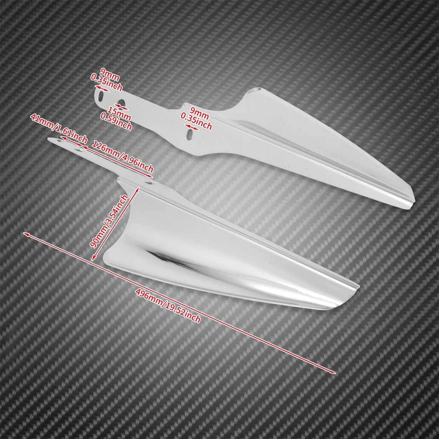 Motorcycle Front Fork Windscreen Deflectors Wind Mount Fairing For Harley Touring Electra Glide FLTX FLHXS Road King FLHR 95-22