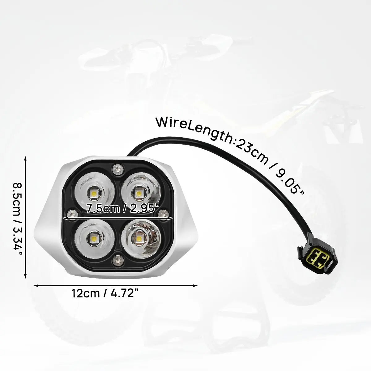 Front Headlight Cover LED Front Light Lamp Cap Assembly Electric Bike Motor Off-Road Accessories For Sur Ron Ultra Bee 2023 2024