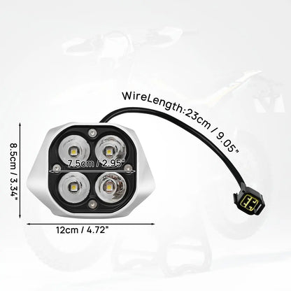 Front Headlight Cover LED Front Light Lamp Cap Assembly Electric Bike Motor Off-Road Accessories For Sur Ron Ultra Bee 2023 2024