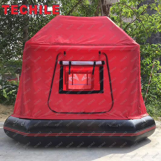 Inflatable Water Leisure Tent Inflatable Floating Camping Raft Tent
