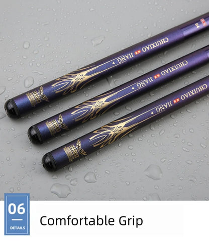 2.1-6.3-meter Lightweight Hard Tuned Carbon Fiber Fishing Rod Strength Fishing Rod Outdoor Fishing Equipment Travel Equipment