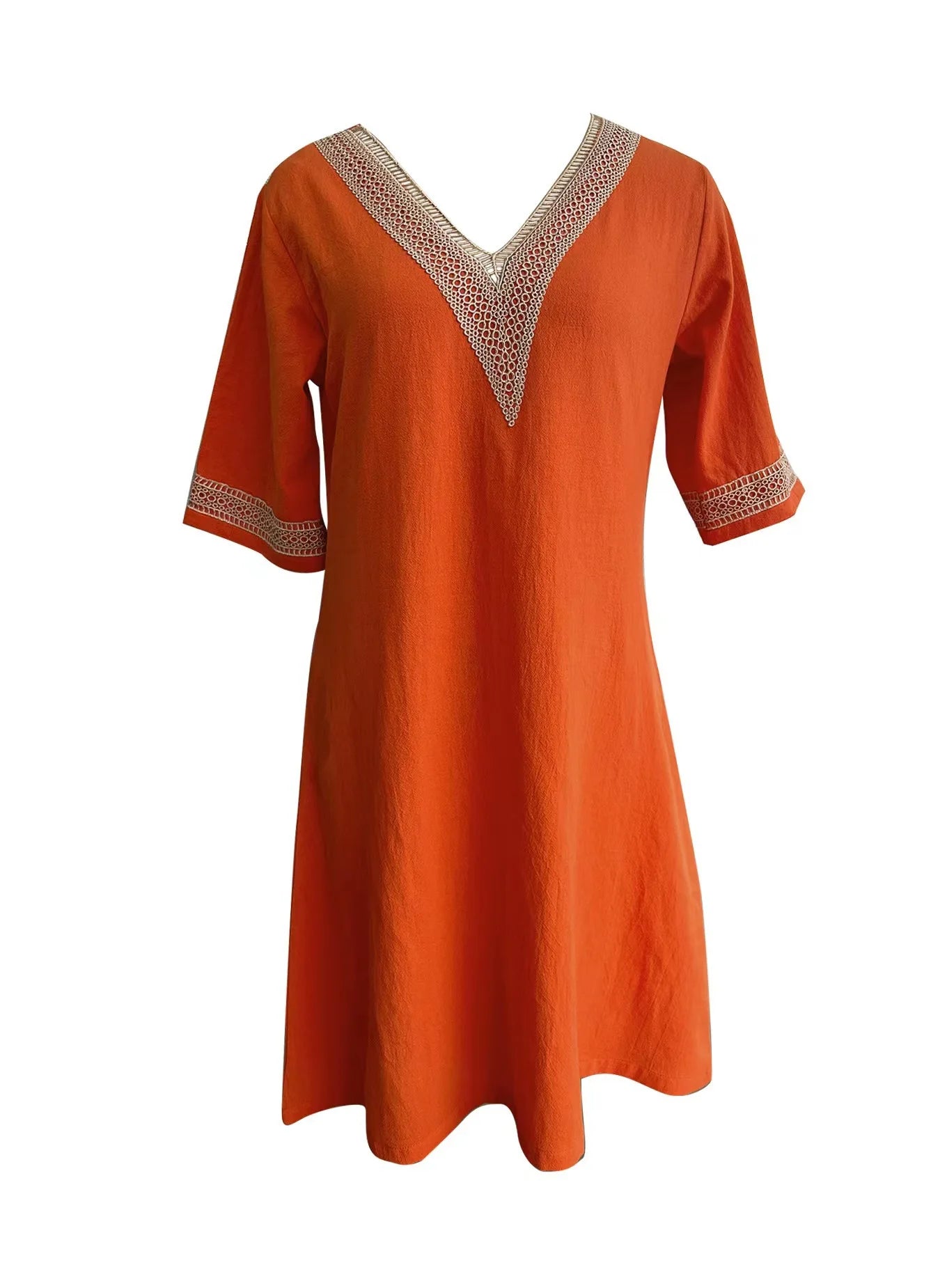 Casual Fashion Clothes Elegant Cotton Linen Dress for Women Summer Dress Women Clothing Vintage Streetwear Ethnic Style Y2k