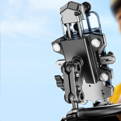 Alloy Shock-Absorbing Phone Holder for Motorcycle Bicycle Universal 360 Rotation Adjustment Mobile Phone Navigation Bracket