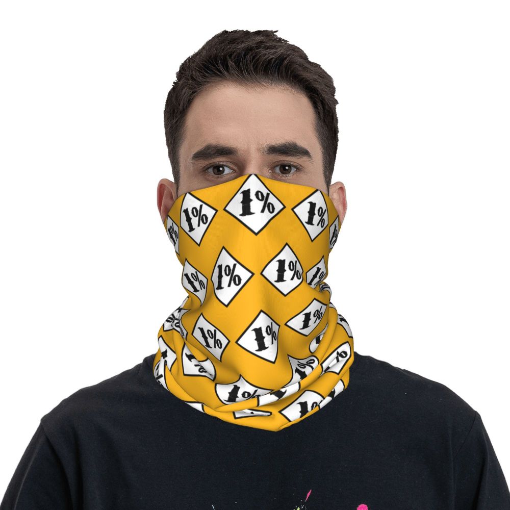 Custom 1 Percenter Essential Sons Bandana Neck Gaiter for Ski Camping Men Women Wrap Scarf TV Show Anarchy Headband Warmer