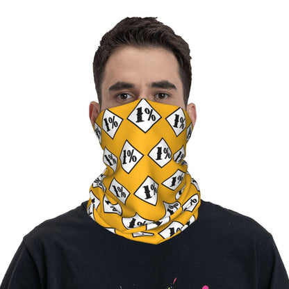 Custom 1 Percenter Essential Sons Bandana Neck Gaiter for Ski Camping Men Women Wrap Scarf TV Show Anarchy Headband Warmer