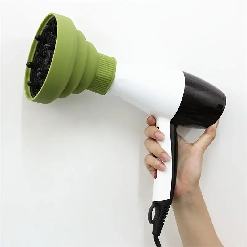 Silicone Salon Tool Black Pink Universal Hairdryer Diffuser Cover Adjustable Temperature Resistant Dispersing Drying Hair Dryer