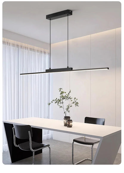 Modern LED Pendant Light 80/100CM For Living Room Kitchen Restaurant Dining Table Bar Indoor Decorative Lighting Hanging Lights