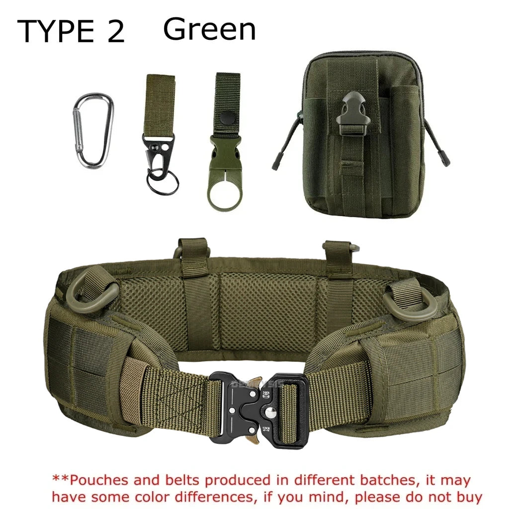 Tactical Padded Belt Airsoft CS Combat Molle Airsoft Belts Duty Paintball Waist Belt War Game Hunting Accessories