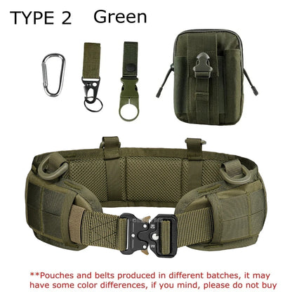 Tactical Padded Belt Airsoft CS Combat Molle Airsoft Belts Duty Paintball Waist Belt War Game Hunting Accessories