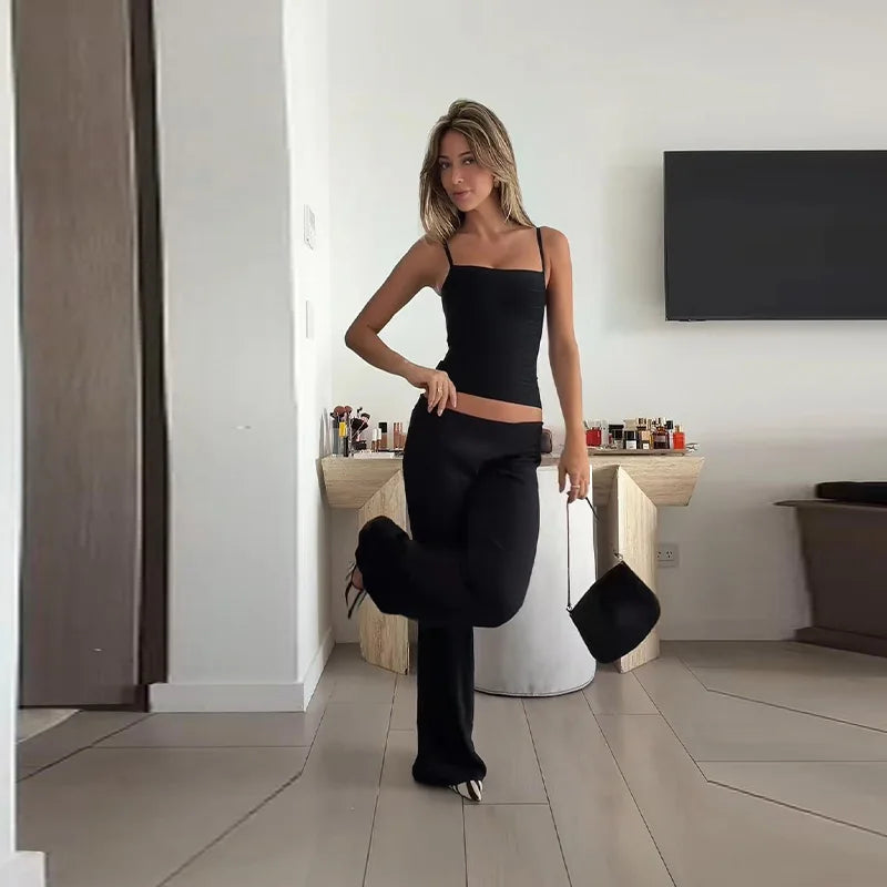 Sexy Solid Knit Women Top Stripe Sleeveless Slash Neck Pleated Female Crop Tops 2026 Spring Summer All-match Lady Knitwear