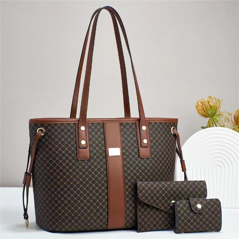 Luxury Brand Designer Women'S Handbag Fashion New Large Capacity Shoulder Bag Classic Retro Crossbody Bag Commuting Tote Bag