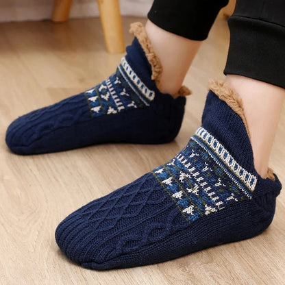 Thermal Mens Slipper Socks Fluffy Winter Warm Non-slip Floor Socks Thickened Home Sleeping Soft Snow Socks Sleep Carpet Socks
