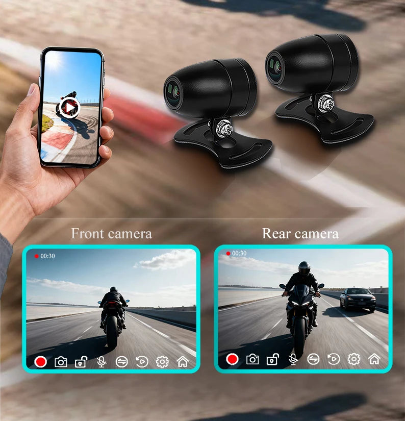 Gallop Sprite 6 inch Motorcycle GPS Navigation Wireless CarPlay Android Auto DVR Drive Recorder Portable Moto Monitor IPX7
