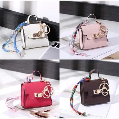 Mini Bag Pendant Small Keychain Case Bag Hanging Accessory Cute Earphone Storage Bag Pendant Keychain Bag Pendant Decoration