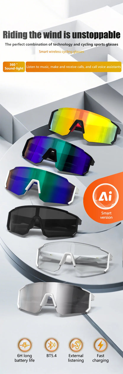 QY-Pro1 Bluetooth Smart Glasses AI Intelligent Translation Sunglasses Voice Remote Control Music Eyewear Waterproof Eyeglasses