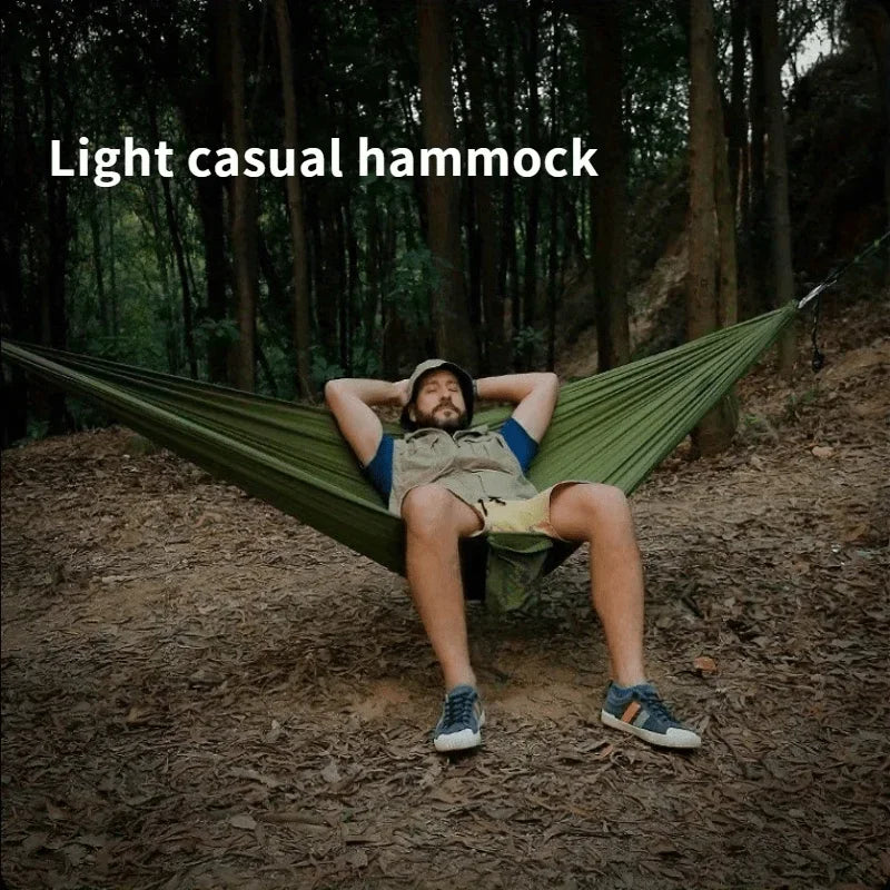 Camping Hammock Portable Lightweight Hammock with Storage Bag & Ropes for Backpacking Hiking Travel Outdoor Camping Gear