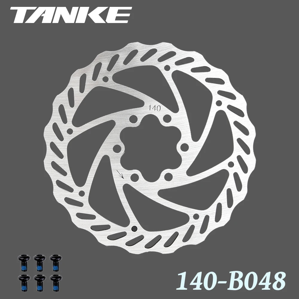 TANKE Bike Disc Brake 140 160 180 203 Rotors With Bolts Hydraulic Brake Road Mountain Bicycle MTB Oil Slick Rotor Bicycle Parts