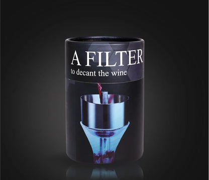 Stainless Steel Wine Shower Funnel with Sediment Strainer, Wine Aerator