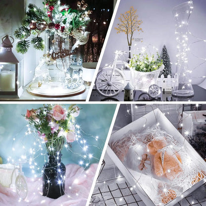 Solar Fairy String Lights Outdoor LED String Lights 8 Modes IP65 Waterproof for Christmas Garden Balcony Patio Tree Yard Decor