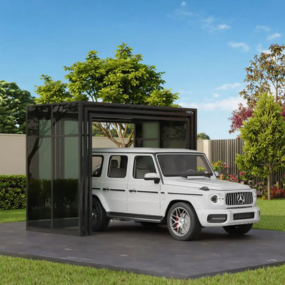 Any Size Custom Retractable Foldable Carport Heavy Home Villa Patio Durable Waterproof Windproof Sun Shade Car Garage Safe Tough