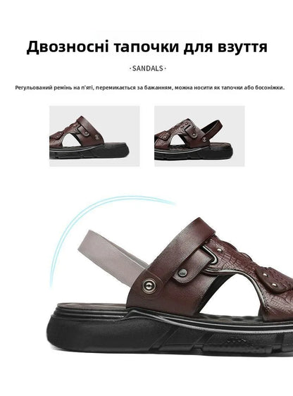 Men's Big Size Sandals Summer Classic Roman Slippers Comfortable Beach Outdoor Walking Shoes  Breathable Casual Slides