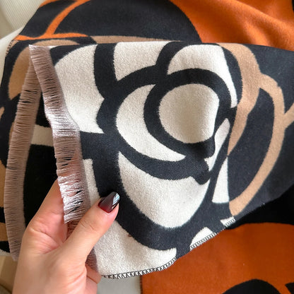 Cashmere Scarf for Women Thick Warm Winter Blanket Brand Female Luxury Quality Shawl Wrap Bufanda 2024 Poncho Echarpe Pashmina
