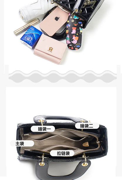 Patent Leather High Quality Female Handbags Luxury Designer Handbag Crossbody Bags Ladies Hand Shoulder Bags for Women Tote Bag