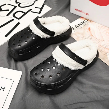 Cotton Fashion Clogs Slippers Women Hole Garden Shoes Water Shoes For Men Beach Sandals Soft Eva Bathroom Slides House Slides