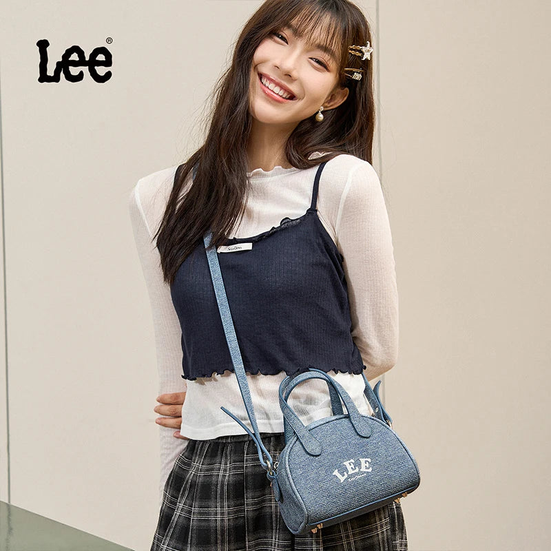 LEE Classics Vintage Design Women Small Leather Handbag Fashion Waterproof Outdoor Travel Daily Mini Crossbody Shoulder Bag