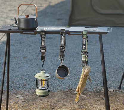 Outdoor Camping Hanging Strap Portable Adjustable Hand Lanyard for Bag Camping Picnic Equipment Outdoor Strap Carabiner Clips