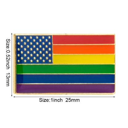 10pcs a lot Philadelphia Pride Badges LGBT Pin Metal Rainbow Badge Pins Gay Pride Lapel Pinback