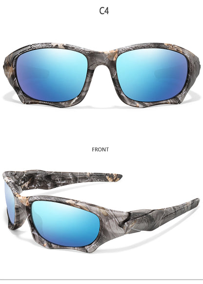 Polarized Sunglasses for Men Women Classic Camouflage Shades with UV Protection for Outdoor Driving Cycling Hiking Fishing