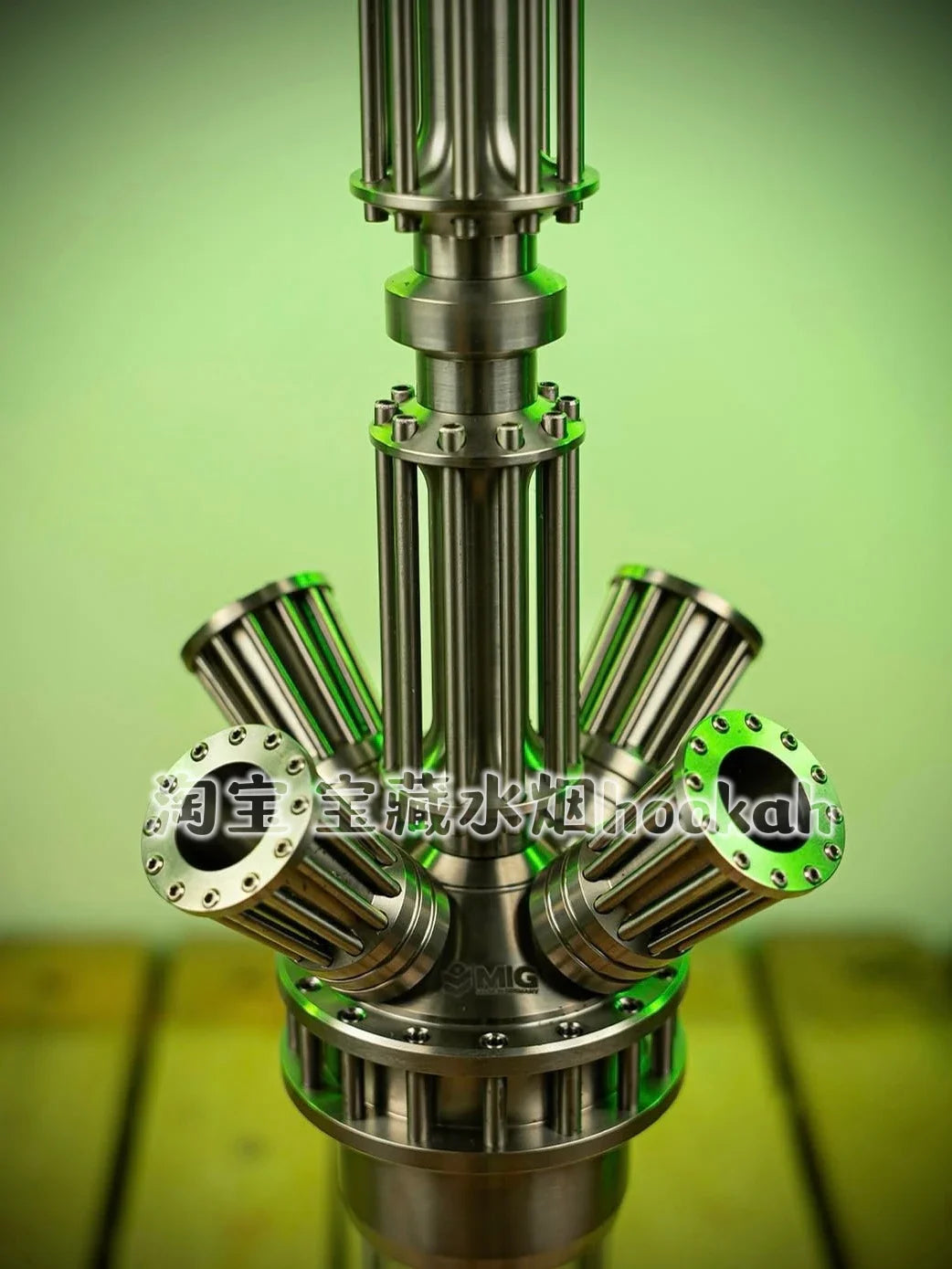 German MIG Titan Hookah High-end 304 Stainless Steel Hookah Shisha Set Bar KTV Hookah