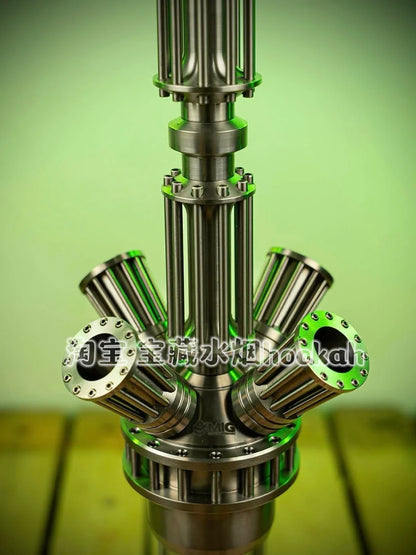 German MIG Titan Hookah High-end 304 Stainless Steel Hookah Shisha Set Bar KTV Hookah
