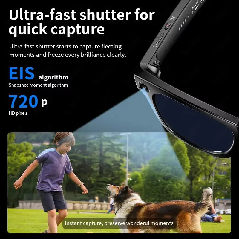 2025 Smart Glasses Photography Video AI Intelligent Interactive Translation Smart Sunglasses Bluetooth Call Music Play For IOS