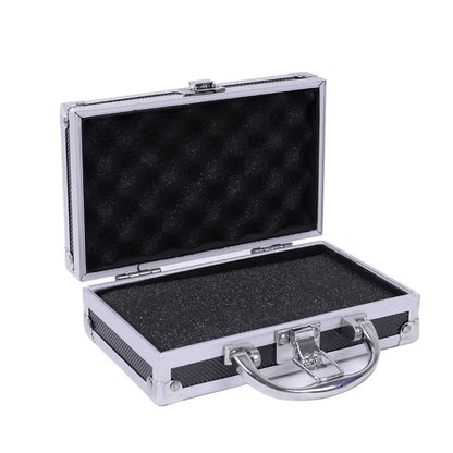 Shockproof Aluminum Alloy Tool Box Drop-Resistant Impact Resistant Portable Tool Case Protective Handheld Safety Briefcase