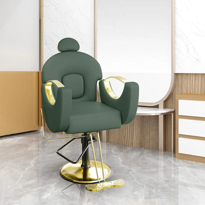 Reclining Barber Salon Chair 360°Swivel Barber Chair with Heavy Duty Hydraulic Pump for Spa Shampoo Hair Stylist Barbershop Home